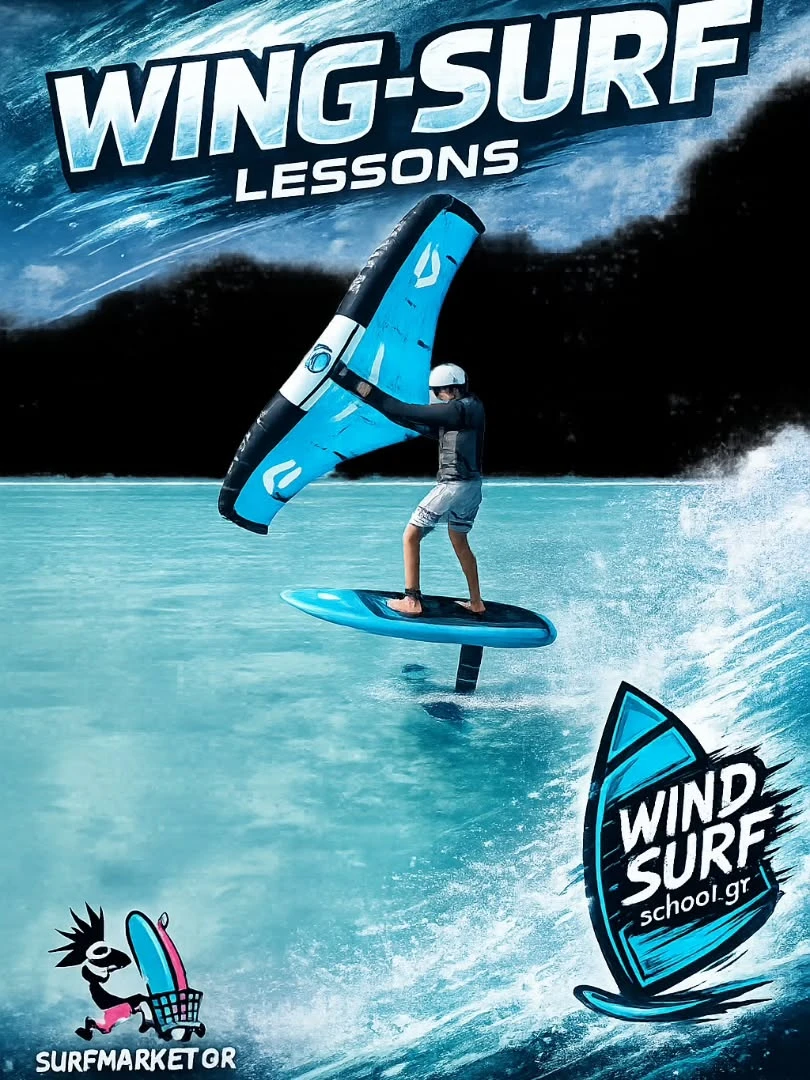 The school’s announcement for wingsurf lessons
